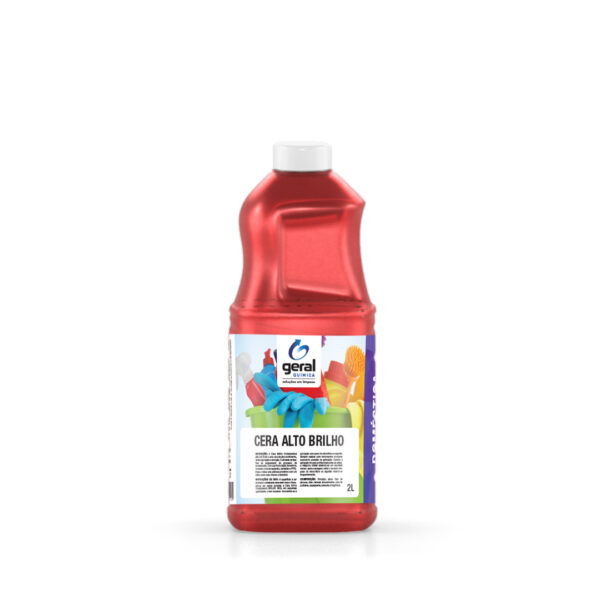 Cera Alto Brilho Vermelha Geral Química 2L